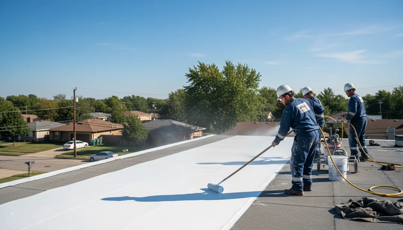 Commercial roof coating in Fenton, MI near me